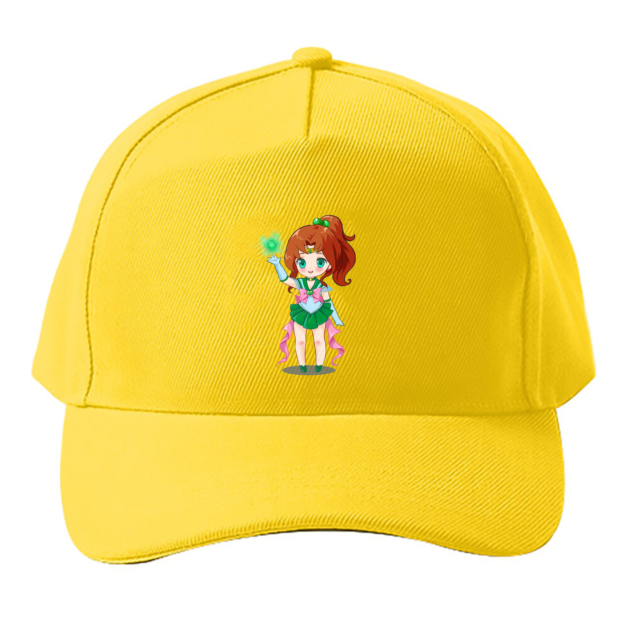 （画像用） 美少女戦士セーラームーン 木野 まこと きの まこと Sailor Moon Kino Makoto （セーラージュピター；Sailor Jupiter） ベースボールキャップ 綿100％ 男女兼用 帽子 スポーツ